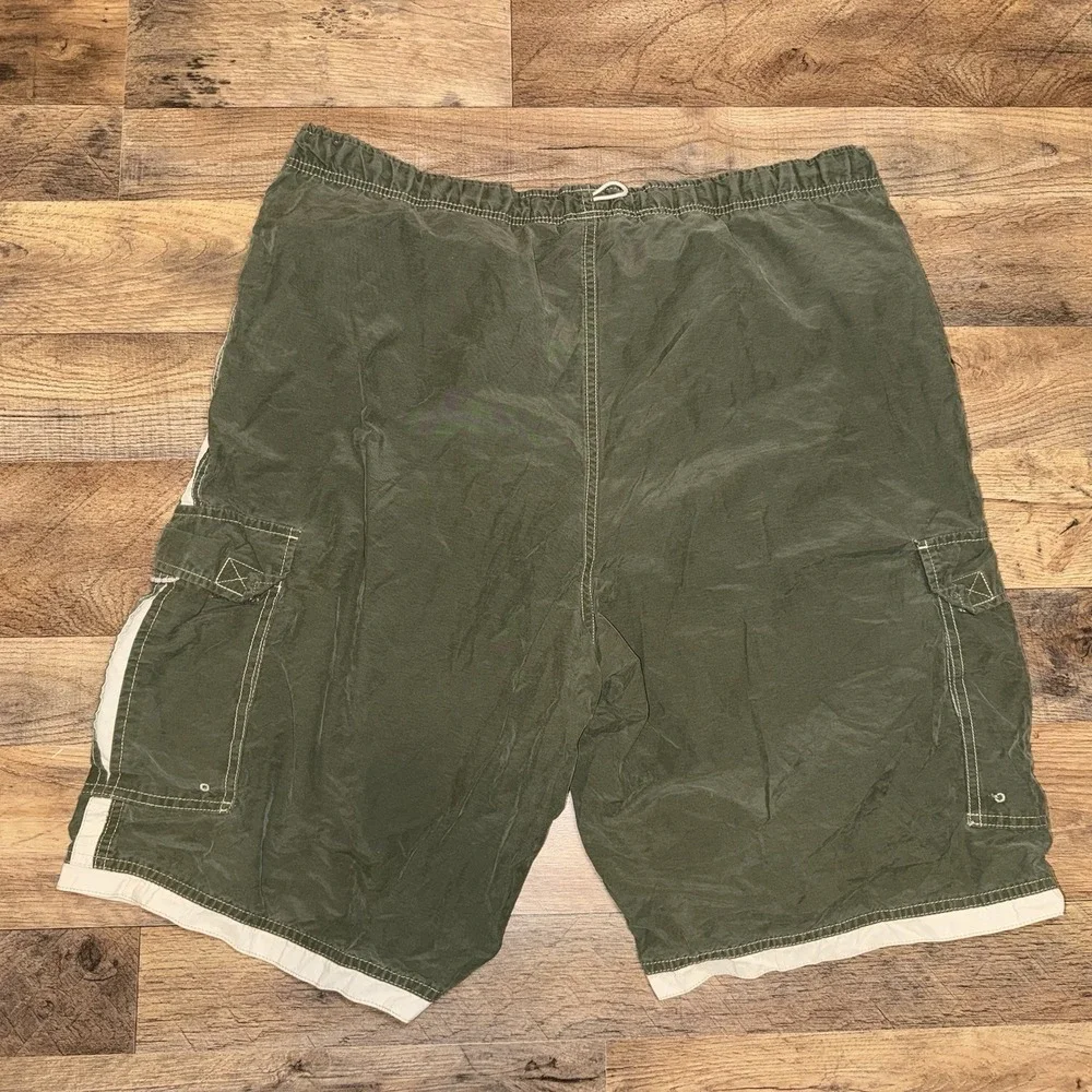 Vintage Y2K Abercrombie & Fitch Swim Trunks Cargo Board Shorts 2000s Size 36